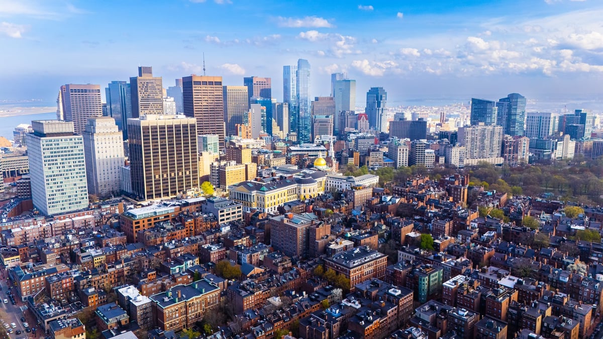 City skyline buildings